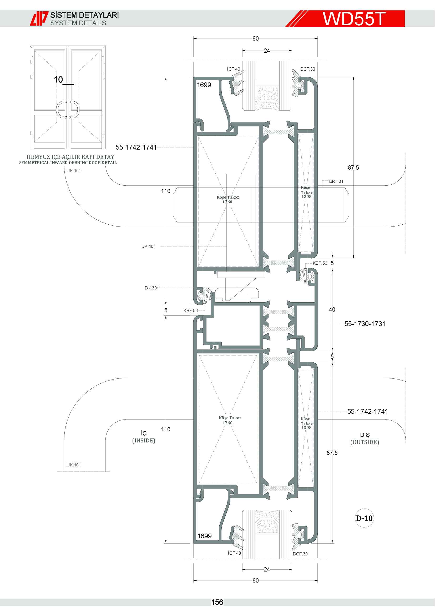 S 55 Yalıtımlı Alüminyum 90